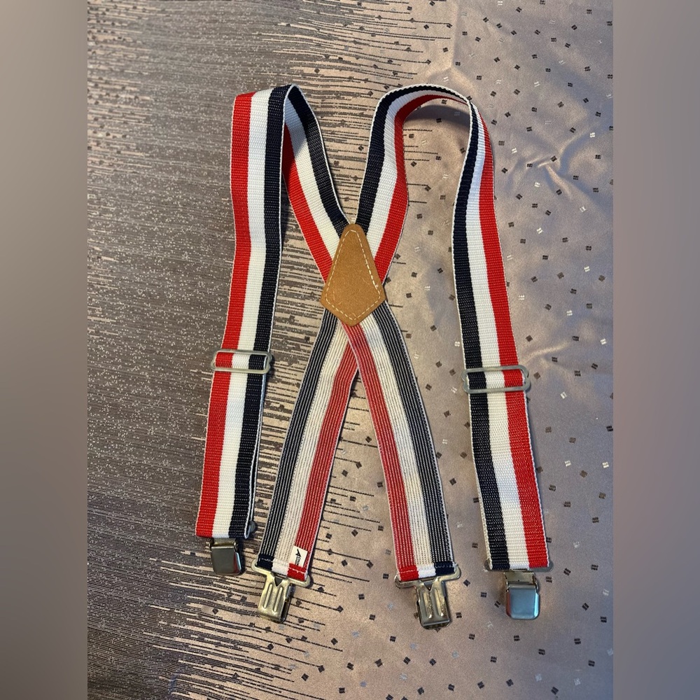 JULY 4th Flag Suspenders
